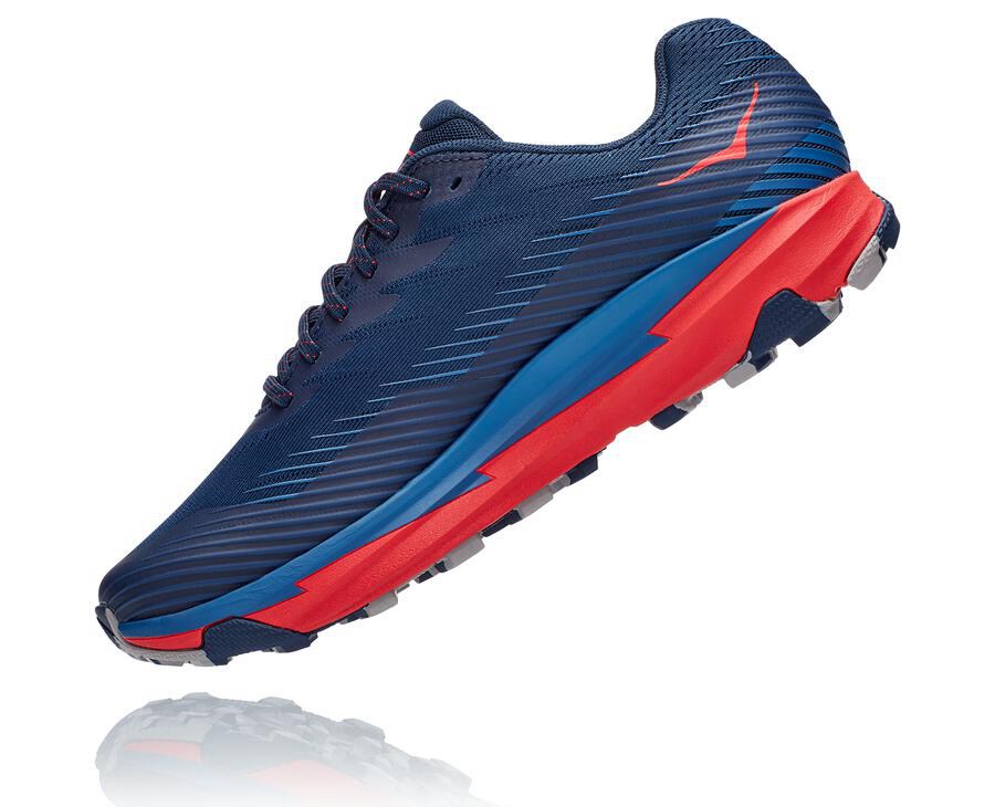 Hoka Australia One One Torrent 2 - Mens Trail Shoes Navy - GVJHX-7854